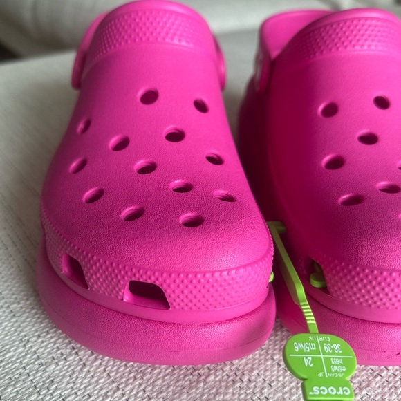 Crocs Platform Crush Iconic Comfort Clog Shoes Size 8 Men's 10 Women Pink - Picture 9 of 12